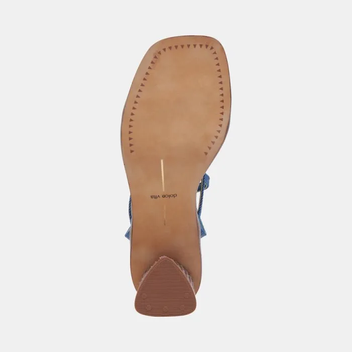 Dolce Vita Banita Sandals Blue Denim Women Sandals