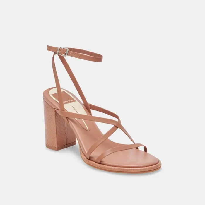 Dolce Vita Barly Heels Cider Leather Women Heels