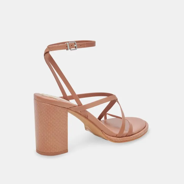 Dolce Vita Barly Heels Cider Leather Women Heels