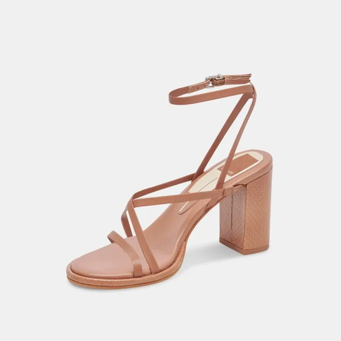 Dolce Vita Barly Heels Cider Leather Women Heels