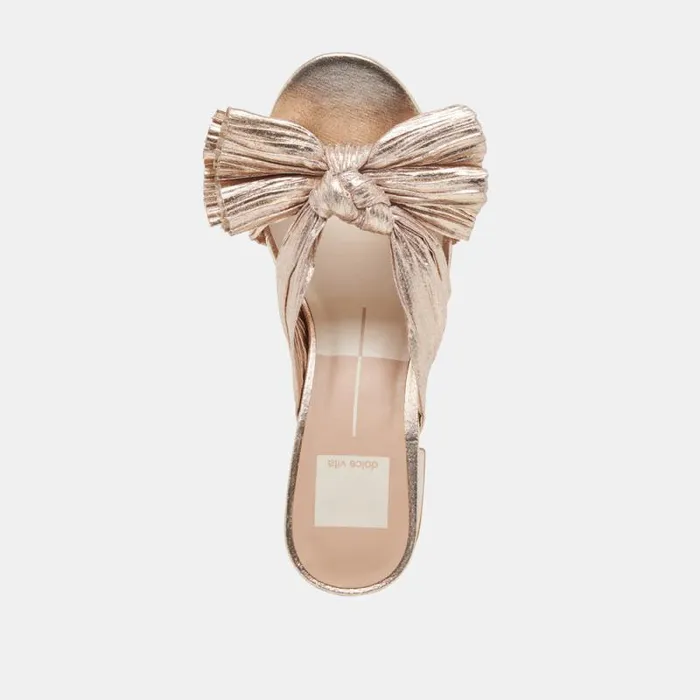 Dolce Vita Blare Heels Platinum Satin Women Heels