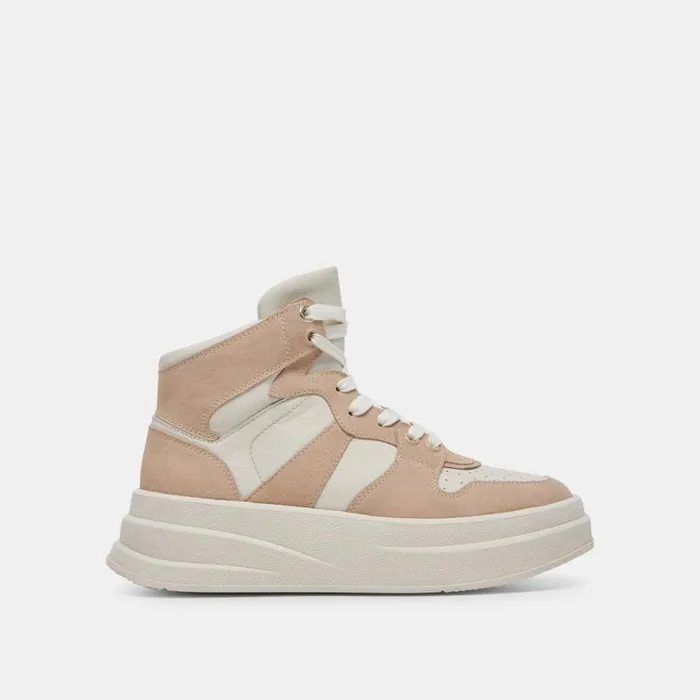 Dolce Vita Brax Sneakers White Dune Leather Women Sneakers