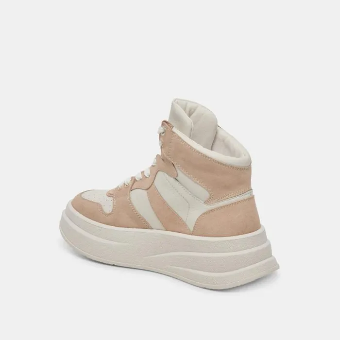 Dolce Vita Brax Sneakers White Dune Leather Women Sneakers