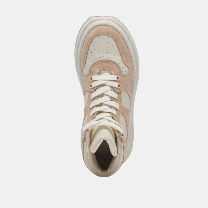 Dolce Vita Brax Sneakers White Dune Leather Women Sneakers