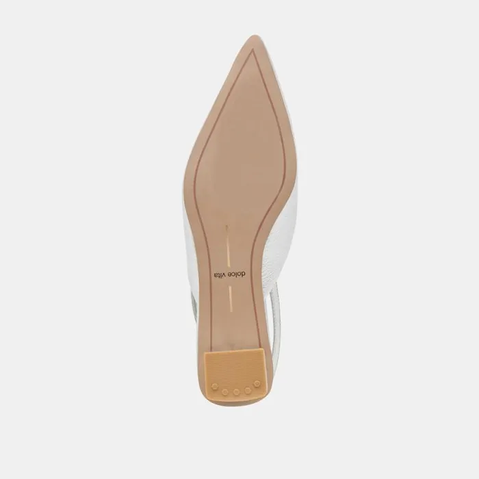 Dolce Vita Byanca Flats Silver Distressed Leather Women Flats and Loafers