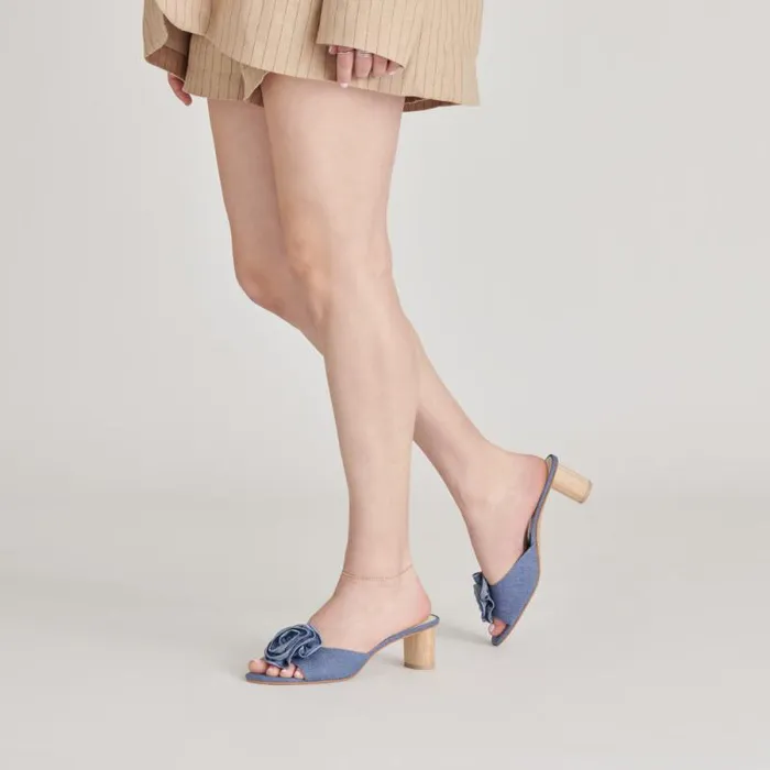 Dolce Vita Darly Heels Blue Denim Women Heels