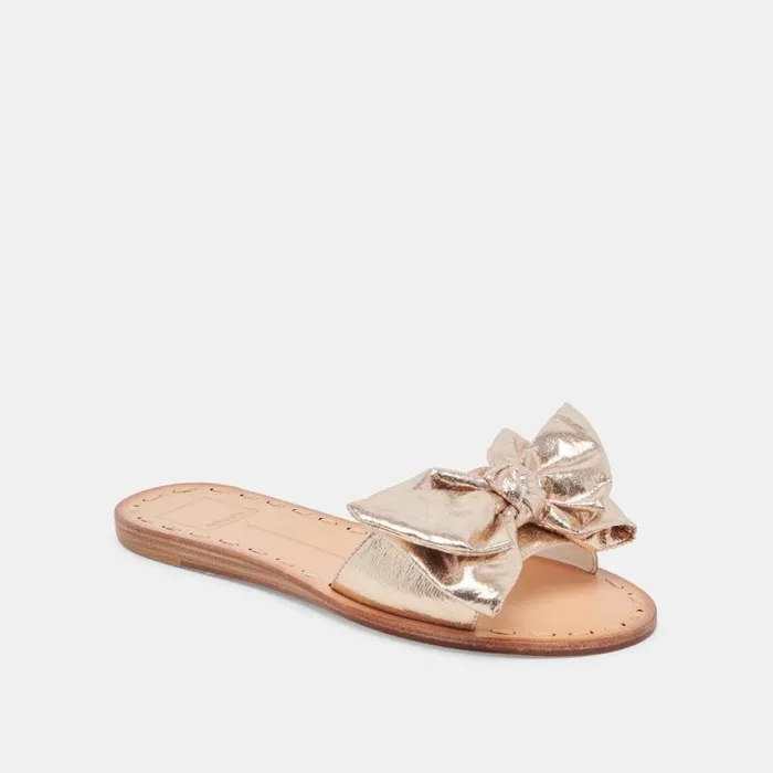 Dolce Vita Darsey Sandals Platinum Satin Women Sandals