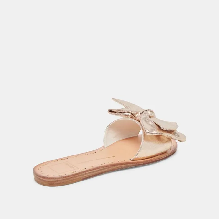 Dolce Vita Darsey Sandals Platinum Satin Women Sandals