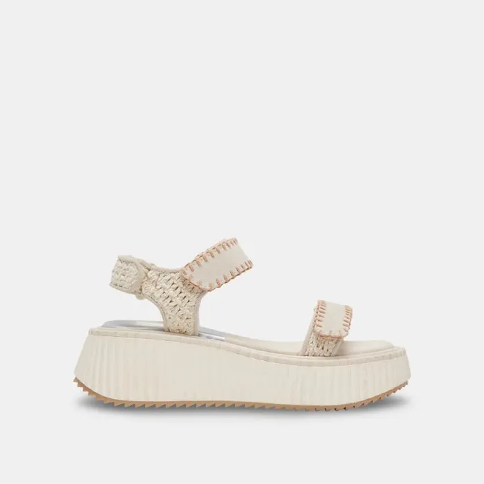 Dolce Vita Debra Sandals Ivory Suede Women Sandals