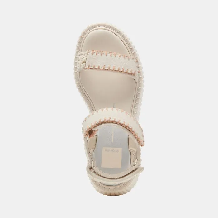 Dolce Vita Debra Sandals Ivory Suede Women Sandals