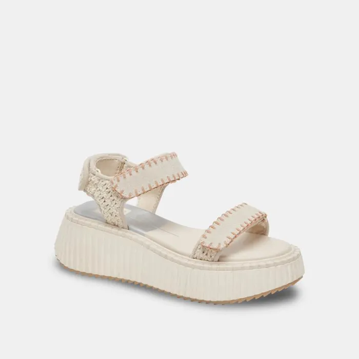 Dolce Vita Debra Sandals Ivory Suede Women Sandals