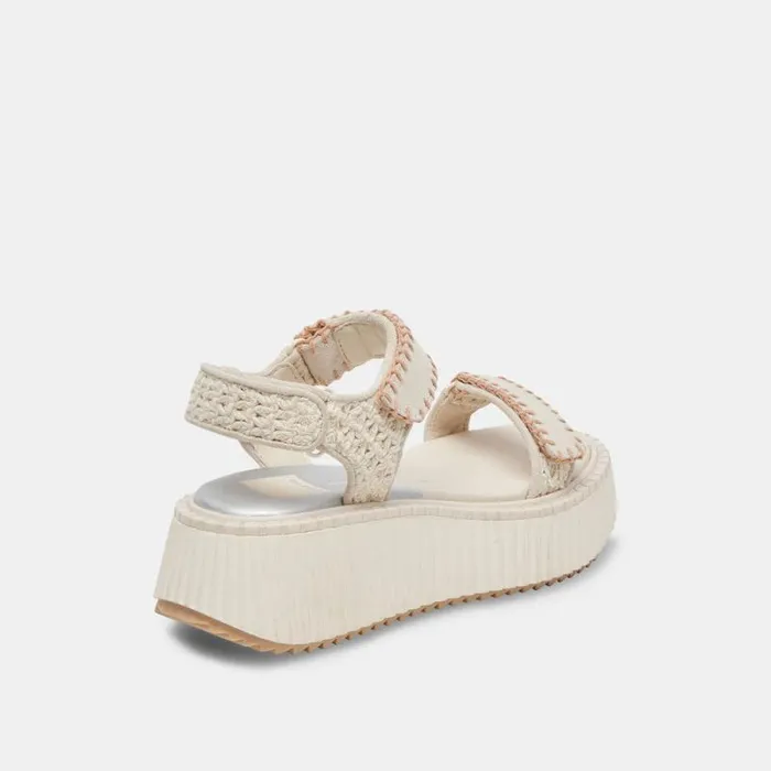 Dolce Vita Debra Sandals Ivory Suede Women Sandals