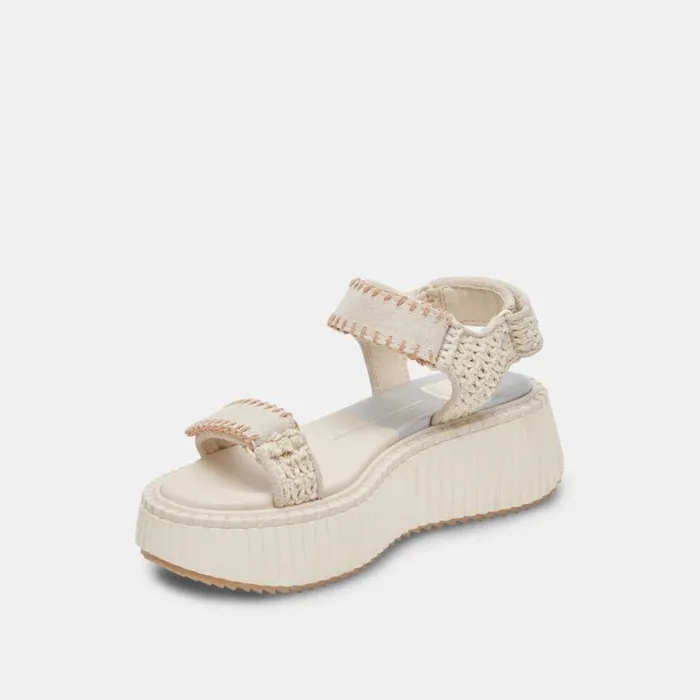 Dolce Vita Debra Sandals Ivory Suede Women Sandals