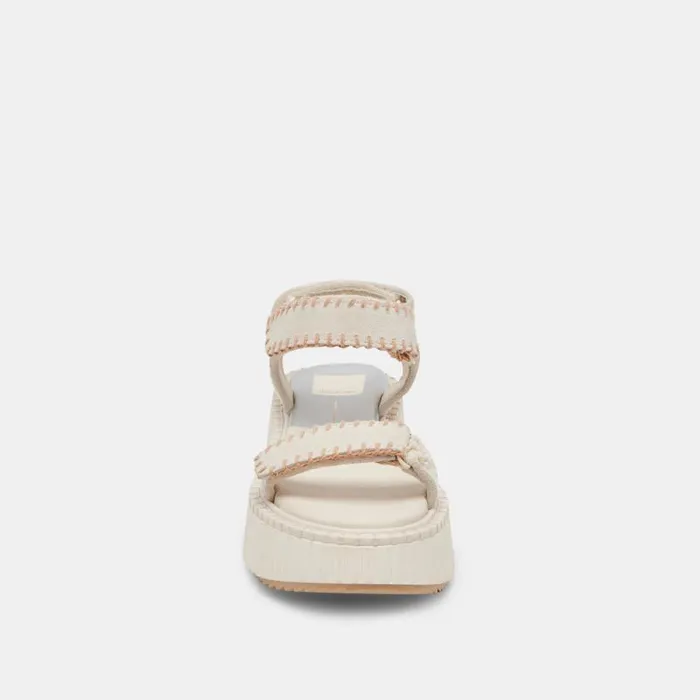 Dolce Vita Debra Sandals Ivory Suede Women Sandals