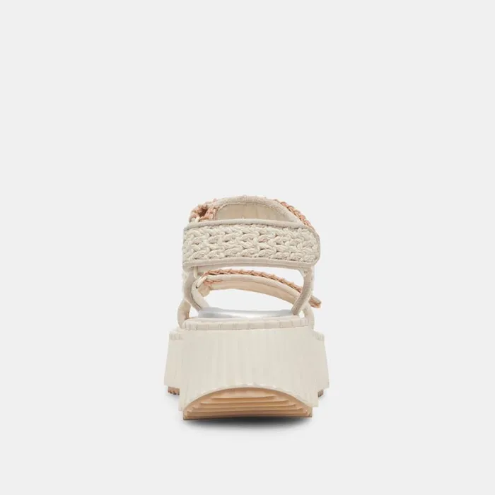 Dolce Vita Debra Sandals Ivory Suede Women Sandals