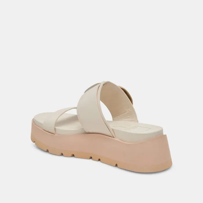Dolce Vita Dex Sandals Ivory Leather Women Sandals