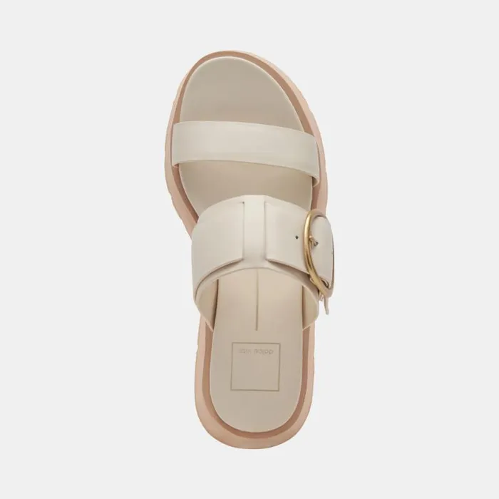 Dolce Vita Dex Sandals Ivory Leather Women Sandals