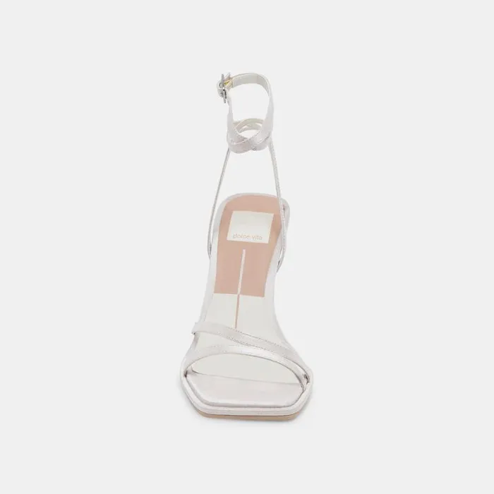 Dolce Vita Disere Heels Off White Satin Women Heels