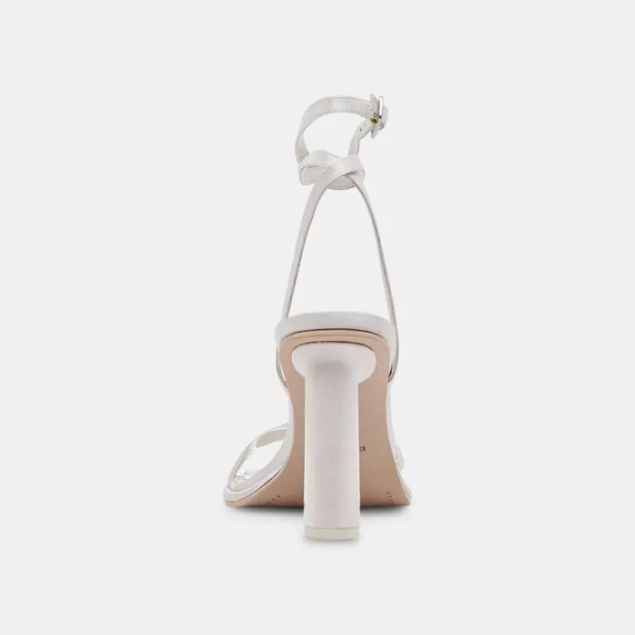 Dolce Vita Disere Heels Off White Satin Women Heels