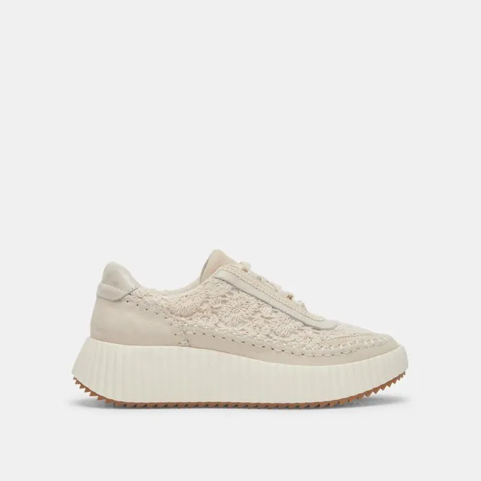 Dolce Vita Dolen Sneakers Ecru Lace Women Sneakers