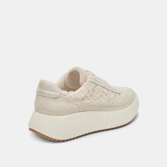 Dolce Vita Dolen Sneakers Ecru Lace Women Sneakers