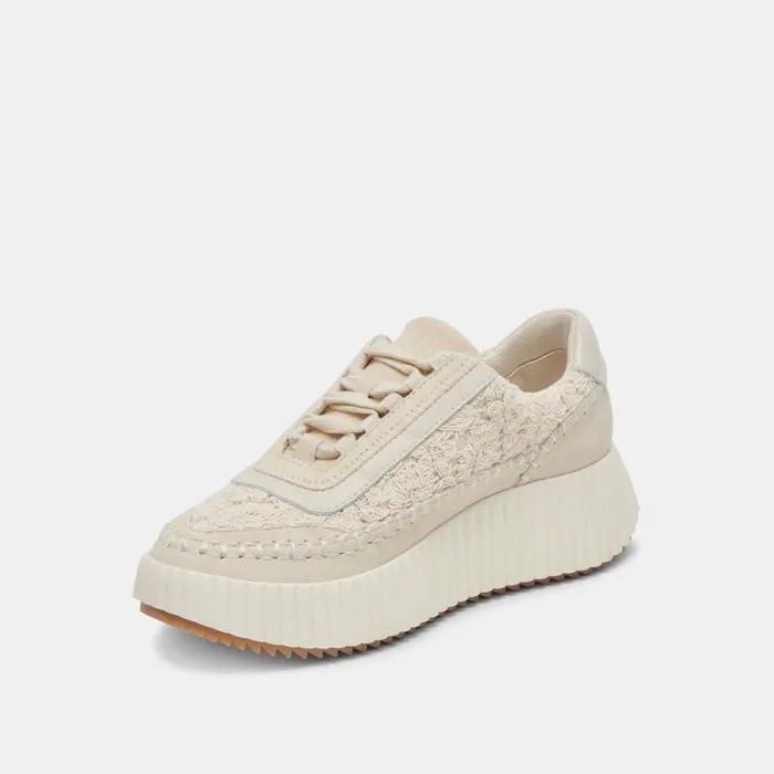 Dolce Vita Dolen Sneakers Ecru Lace Women Sneakers