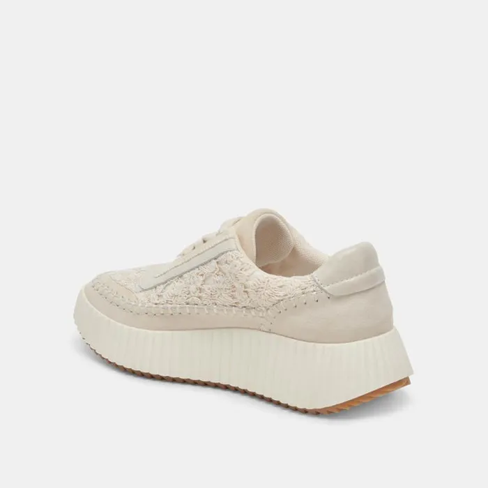 Dolce Vita Dolen Sneakers Ecru Lace Women Sneakers