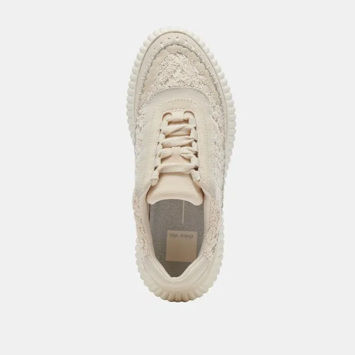 Dolce Vita Dolen Sneakers Ecru Lace Women Sneakers