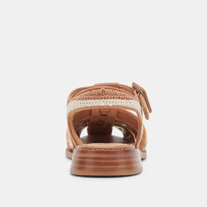 Dolce Vita Holis Sandals Tan Multi Raffia Women Sandals