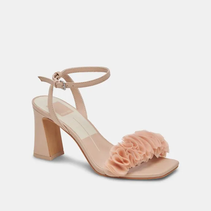 Dolce Vita Iesha Heels Lt Blush Leather Women Heels
