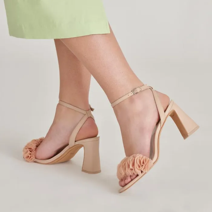 Dolce Vita Iesha Heels Lt Blush Leather Women Heels