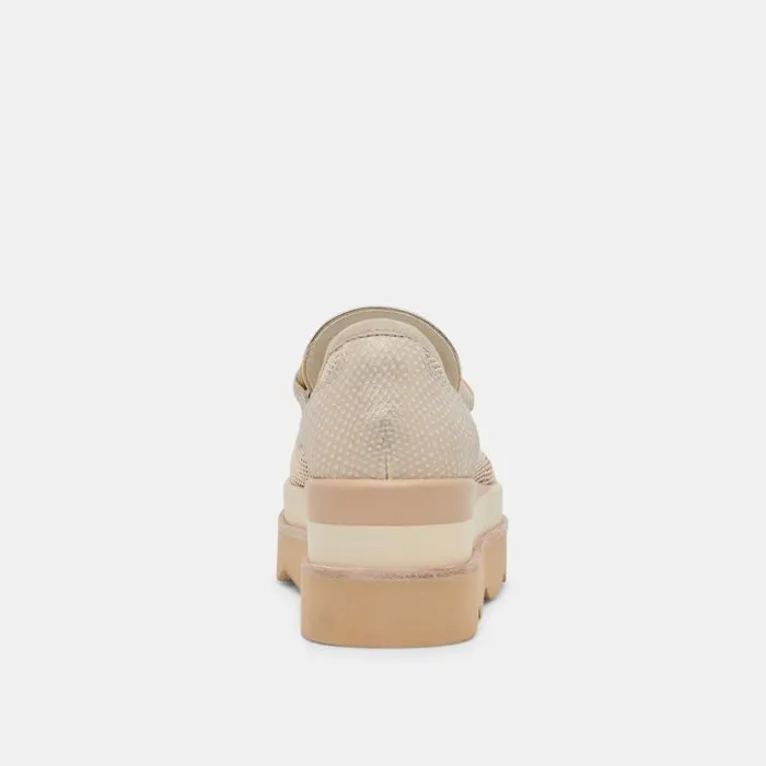 Dolce Vita Jaksen Sneakers Gold Mesh Women Flats and Loafers