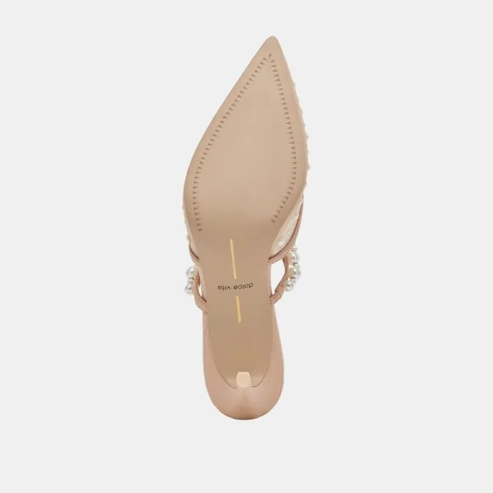 Dolce Vita Katik Pearl Heels Blush Mesh Women Heels