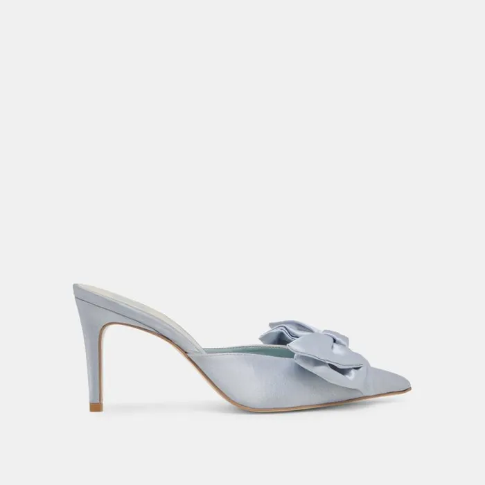 Dolce Vita Kayli Heels Light Blue Satin Women Heels