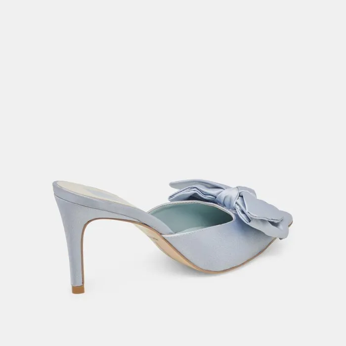 Dolce Vita Kayli Heels Light Blue Satin Women Heels