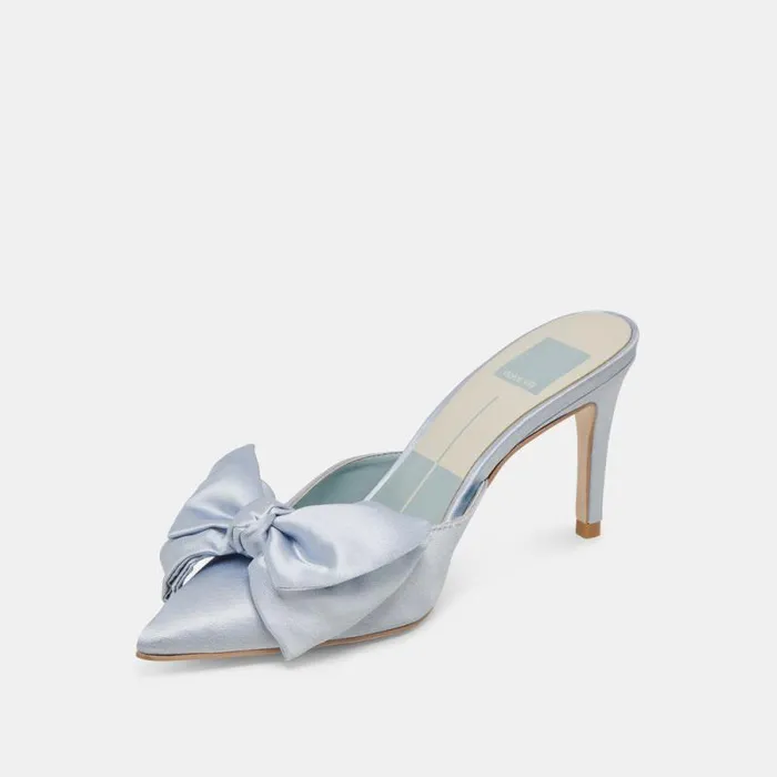 Dolce Vita Kayli Heels Light Blue Satin Women Heels