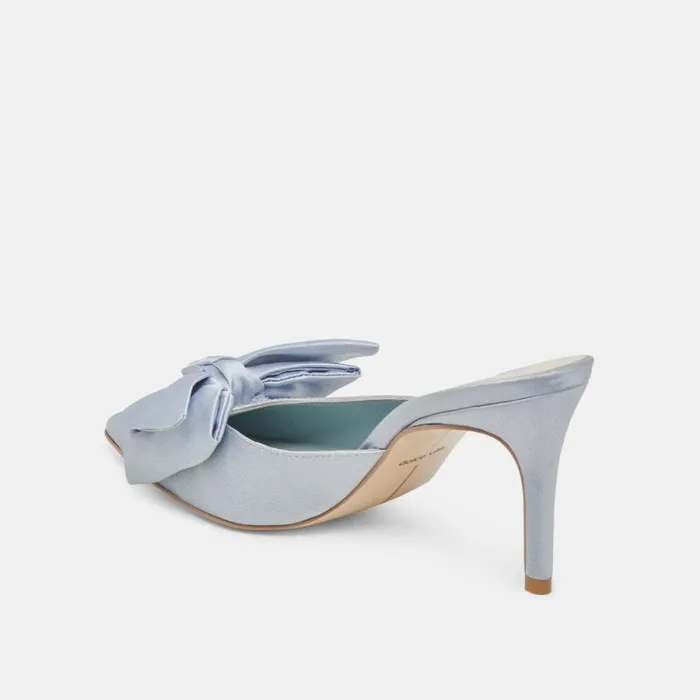 Dolce Vita Kayli Heels Light Blue Satin Women Heels