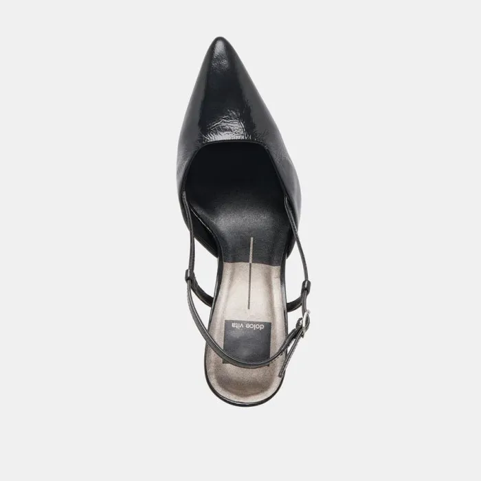 Dolce Vita Kim Heels Midnight Crinkle Patent Women Heels