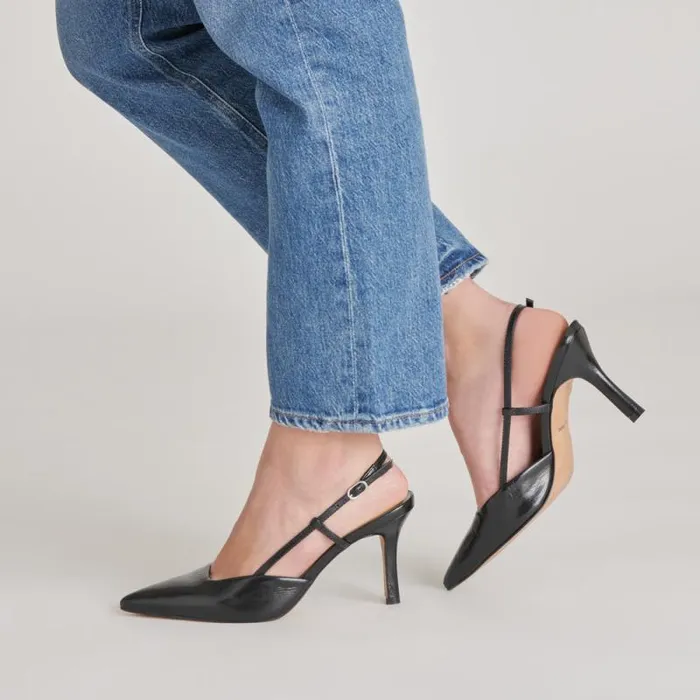Dolce Vita Kim Heels Midnight Crinkle Patent Women Heels