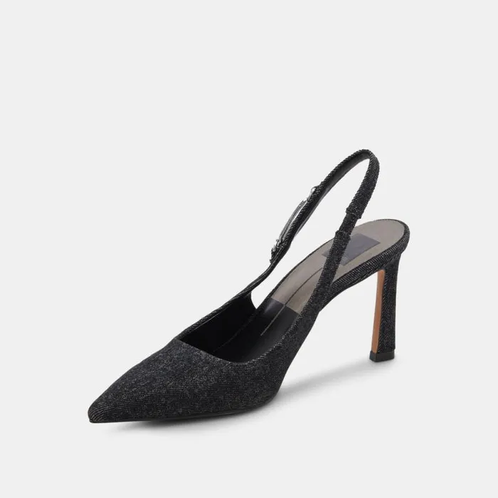 Dolce Vita Krista Heels Carbon Denim Women Heels