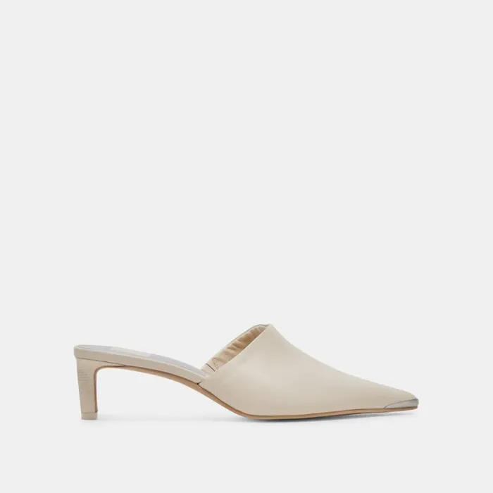 Dolce Vita Lexy Heels Ivory Leather Women Heels