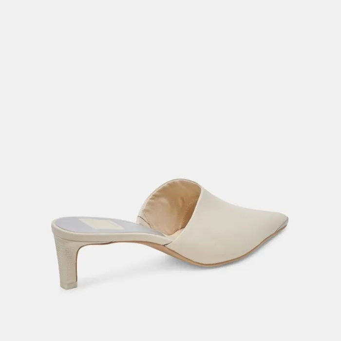 Dolce Vita Lexy Heels Ivory Leather Women Heels