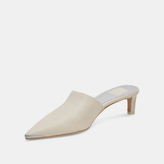 Dolce Vita Lexy Heels Ivory Leather Women Heels