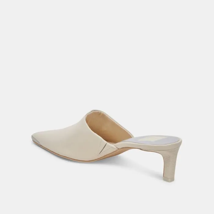 Dolce Vita Lexy Heels Ivory Leather Women Heels