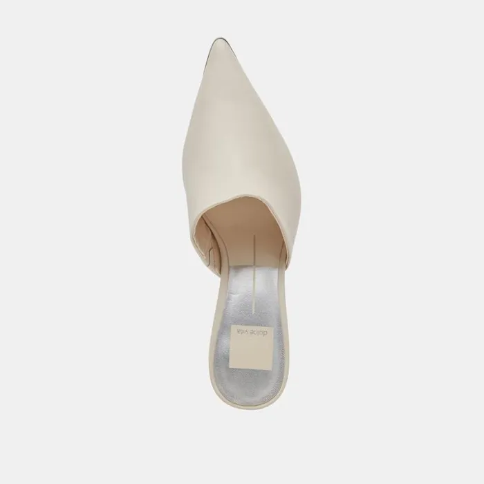 Dolce Vita Lexy Heels Ivory Leather Women Heels