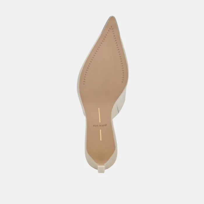 Dolce Vita Lexy Heels Ivory Leather Women Heels