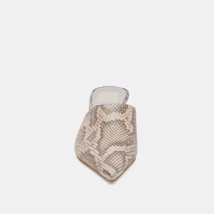 Dolce Vita Lexy Heels Sand Snake Embossed Women Heels