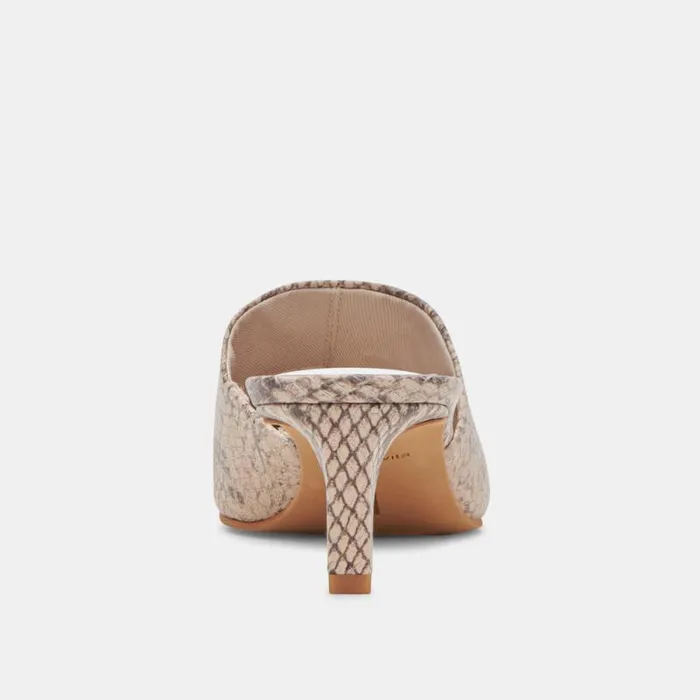 Dolce Vita Lexy Heels Sand Snake Embossed Women Heels