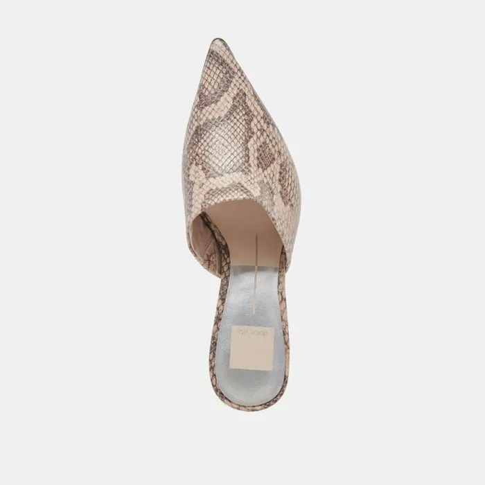 Dolce Vita Lexy Heels Sand Snake Embossed Women Heels