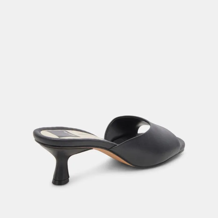 Dolce Vita Macoy Heels Black Leather Women Heels
